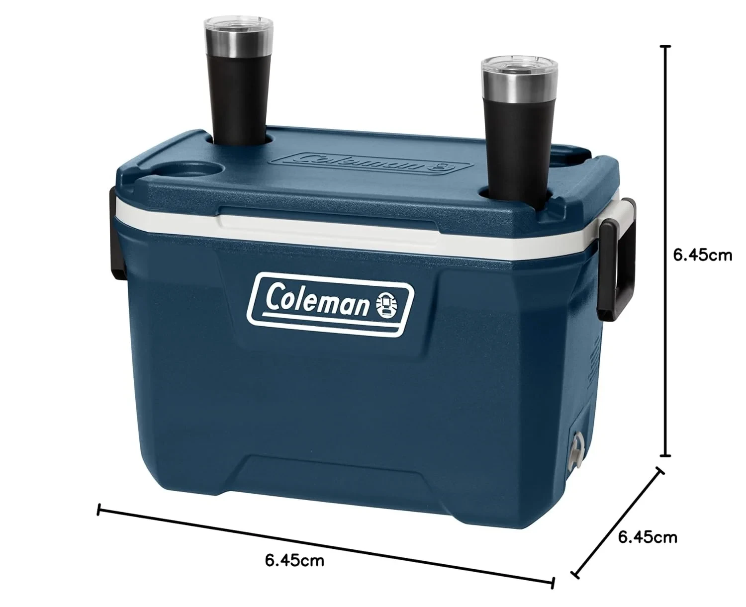 Coleman Xtreme Hard Ice Box Cooler - 80-Can Capacity - Ice 3-4 Days at 32°C - Have-A-Seat Lid - Drain Plug view 7