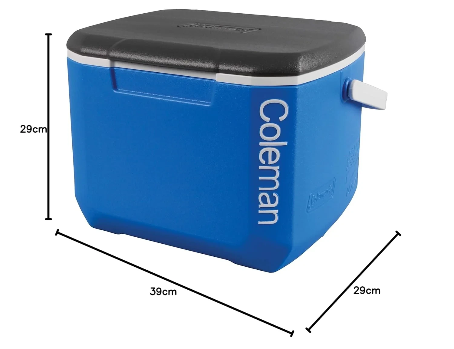 Coleman 16QT Rigid Performance Cooler - 15L Compact Hard Ice Box - Carry Handle - Drain Plug view 5