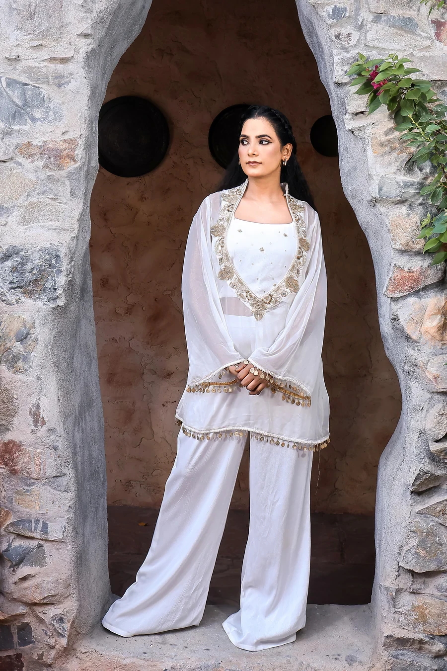 Ivory Grace – LV Chiffon 3-Piece Set