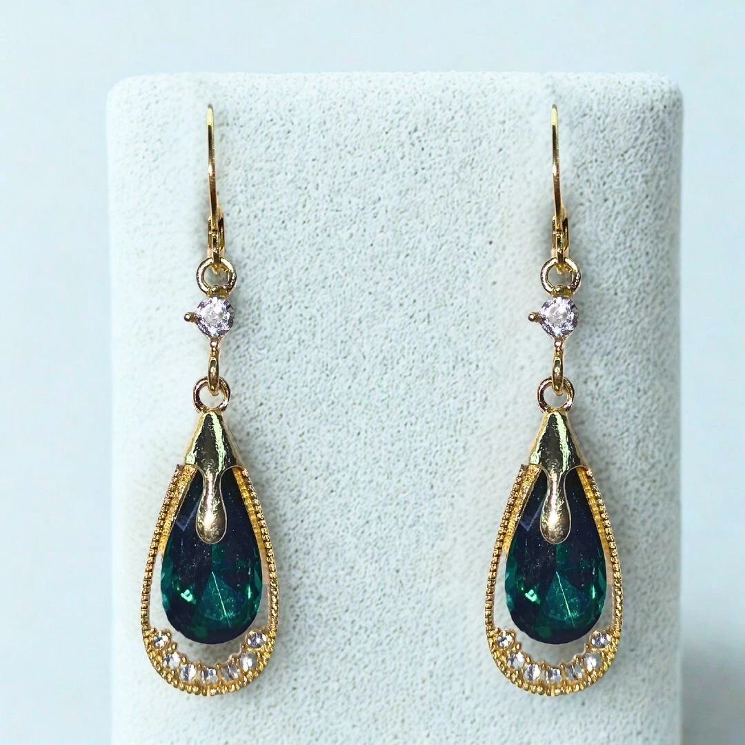 Tahaniya Tear Drop Korean Earrings Drops & Danglers view 3