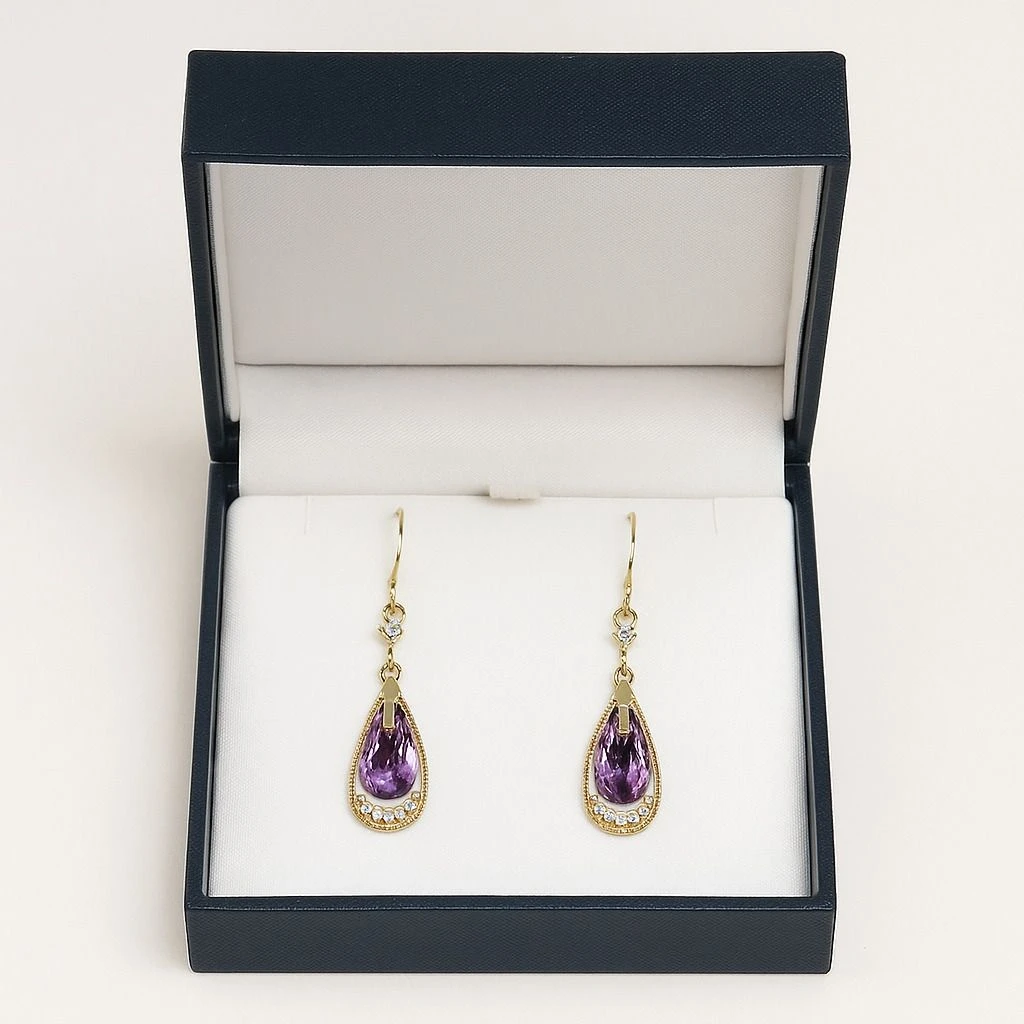 Tahaniya Tear Drop Korean Earrings Drops & Danglers view 5
