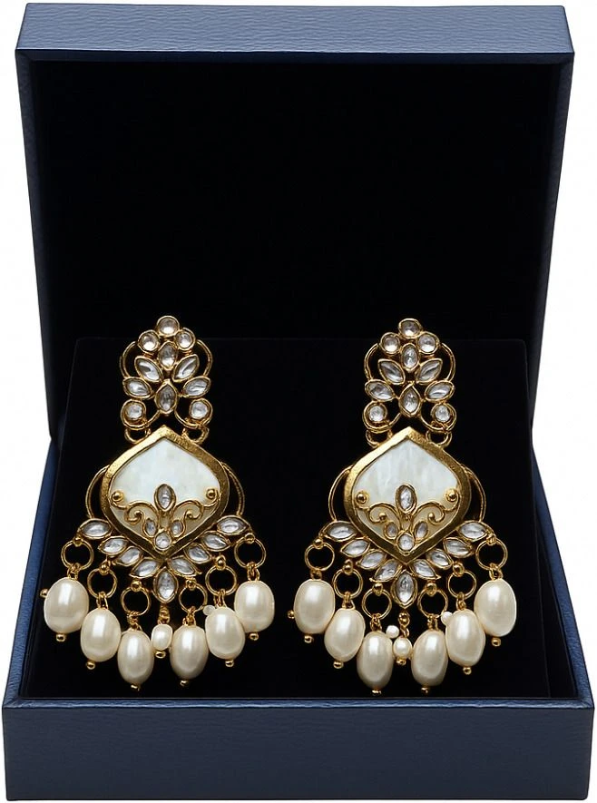 Tahaniya Vintage Chandelier Earrings Chandbali Earring view 5
