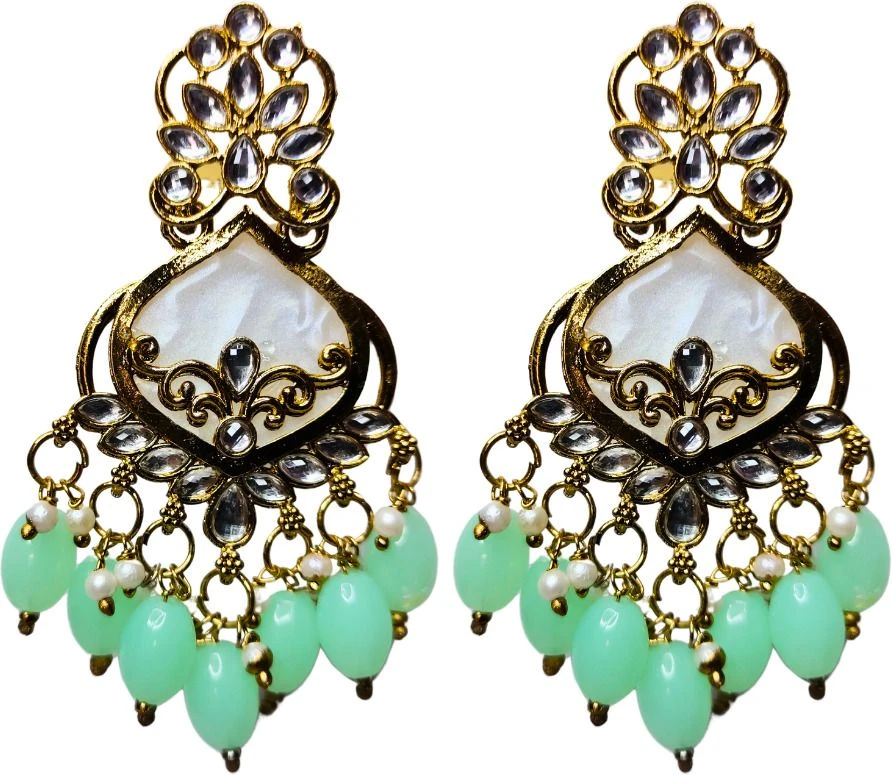Tahaniya Vintage Chandelier Earrings Chandbali Earring view 1