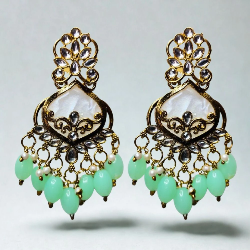 Tahaniya Vintage Chandelier Earrings Chandbali Earring view 3