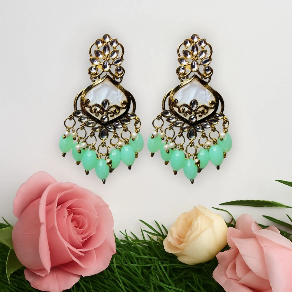 Tahaniya Vintage Chandelier Earrings Chandbali Earring view 4