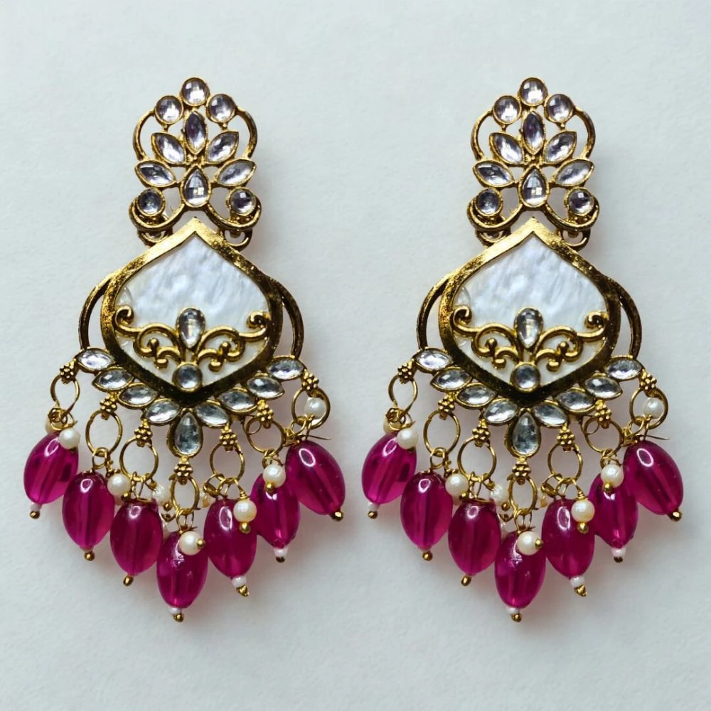 Tahaniya Vintage Chandelier Earrings Chandbali Earring view 4