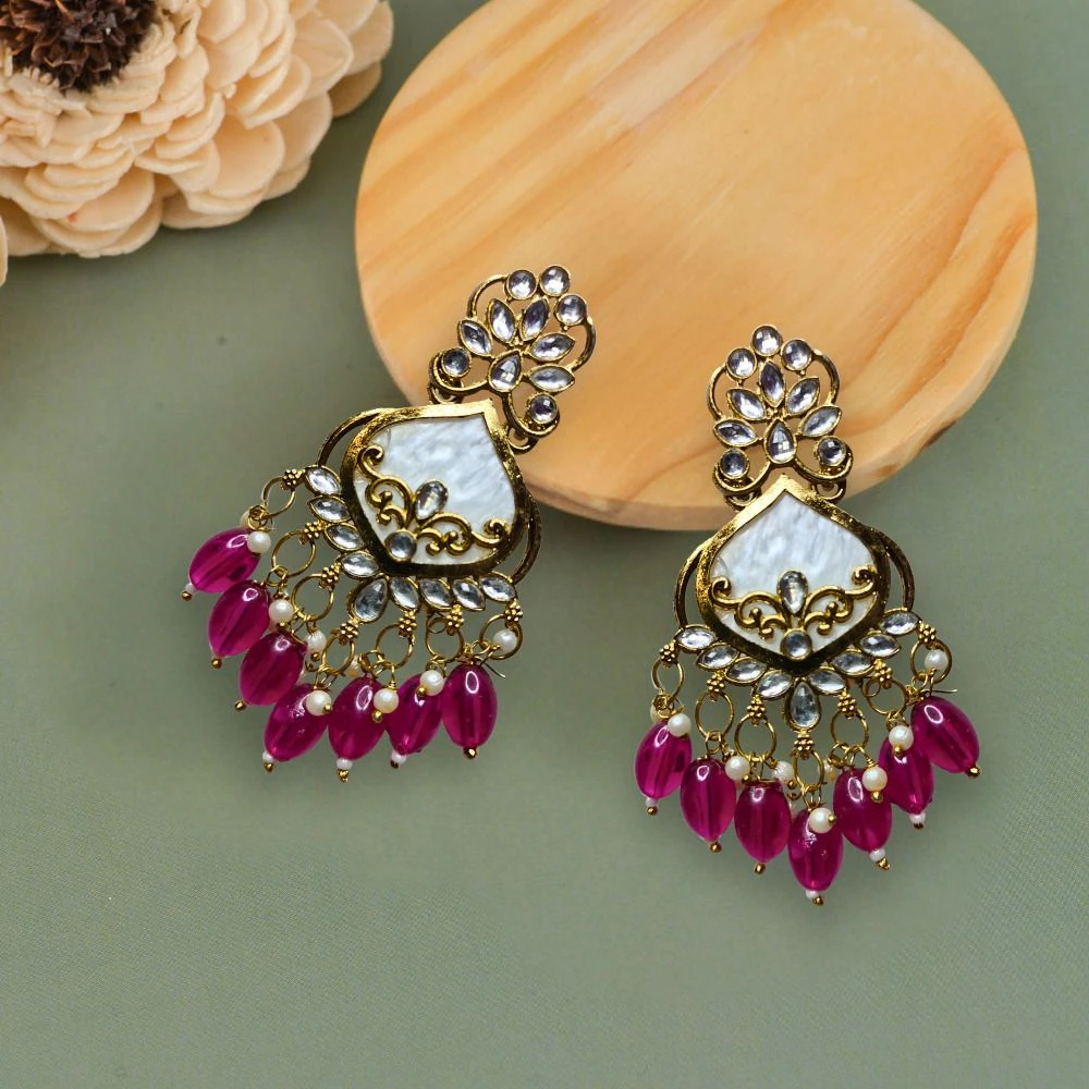 Tahaniya Vintage Chandelier Earrings Chandbali Earring view 5