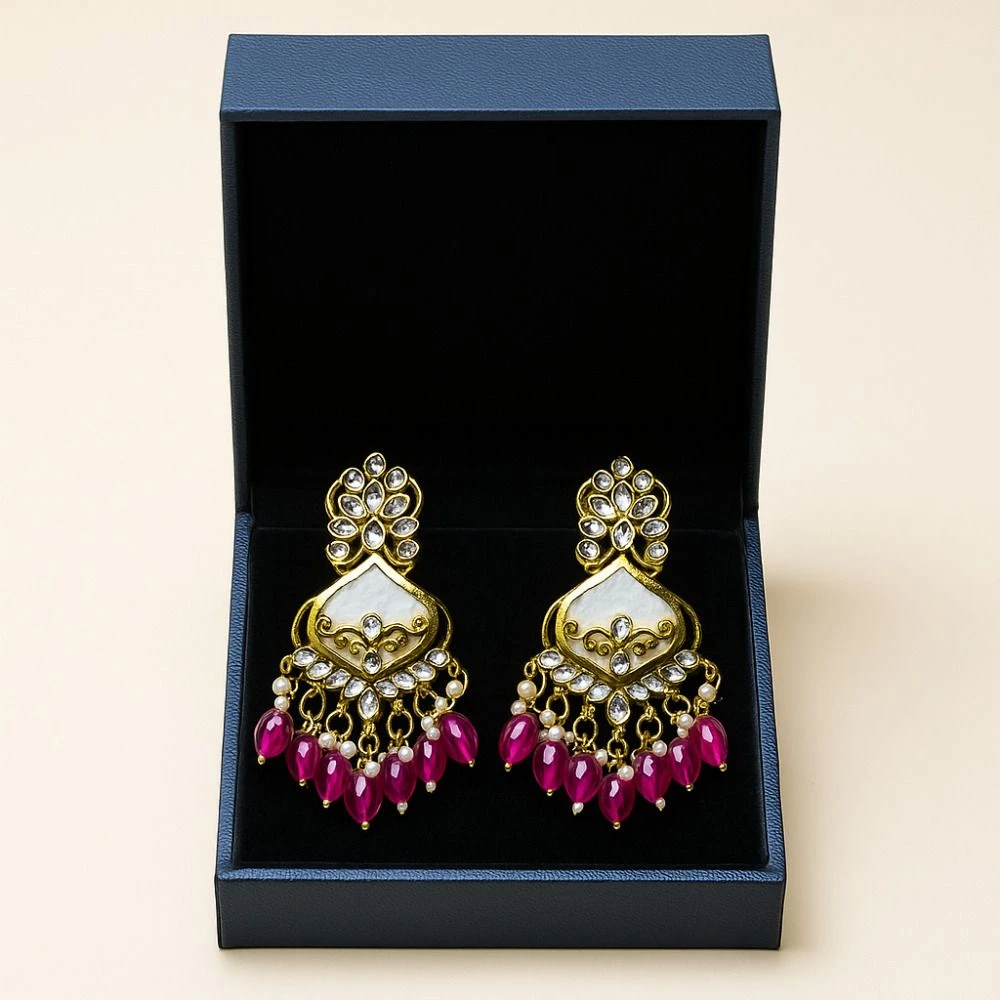 Tahaniya Vintage Chandelier Earrings Chandbali Earring view 2