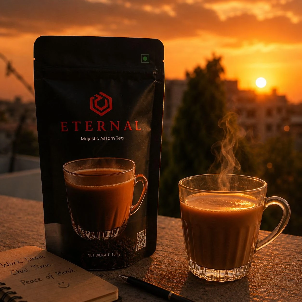 ETERNAL™corp Majestic Assam Tea 100g – Strong and Aromatic CTC Tea Blend, Rich Taste and Fresh Aroma, Premium Quality view 3