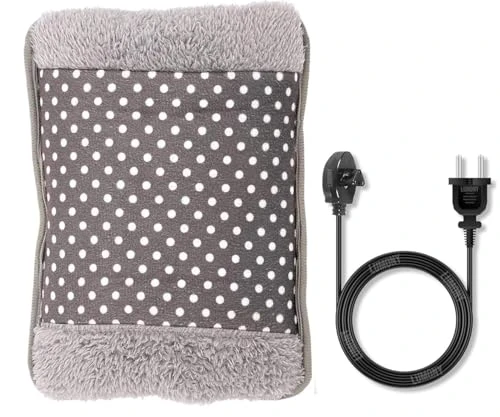 Design Studio Hot Water Bag Heating Bag Gel hot Water Bag hot bags for pain relief hot water bags electric hot pack heat pad electric for pain relief electric heating pad for back pain Men & Women with Charging Cord-Multicolour (Velvet Bag) view 2