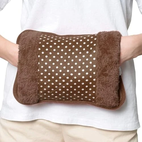 Design Studio Hot Water Bag Heating Bag Gel hot Water Bag hot bags for pain relief hot water bags electric hot pack heat pad electric for pain relief electric heating pad for back pain Men & Women with Charging Cord-Multicolour (Velvet Bag) view 5