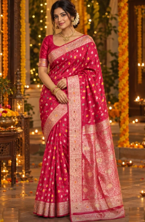 Minakari Benarasi Silk Saree