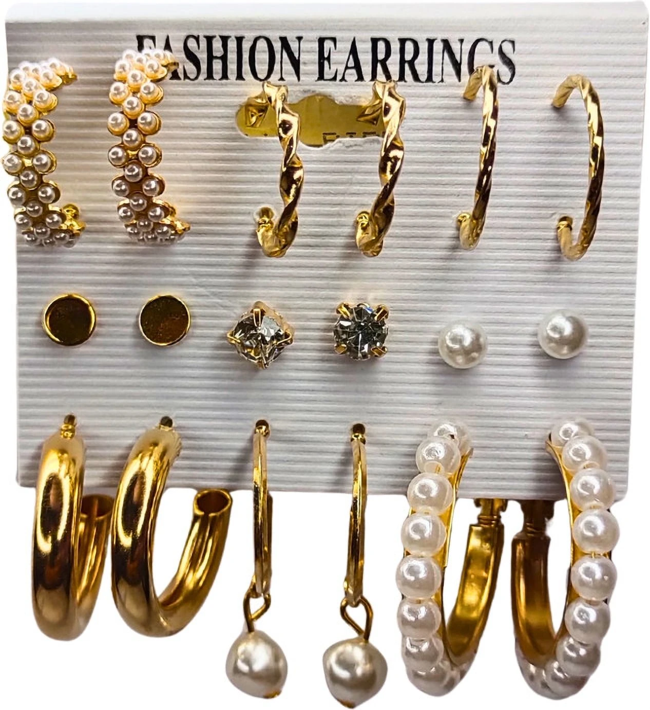 Tahaniya Golden Grace The Luxe Pearl & Hoop Combo Stud Earring view 1
