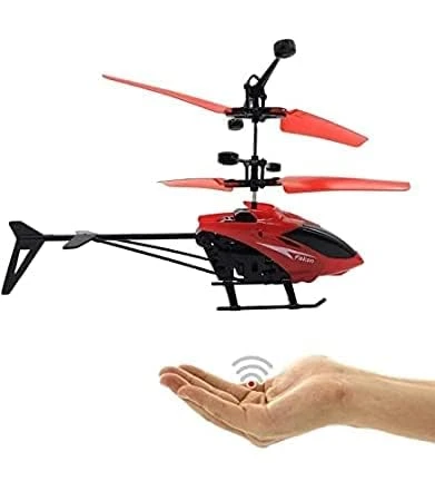 Remote Control Helicopter with USB Chargeable Cable for Boy and Girl Children's - Pack of 1 (Red) view 2