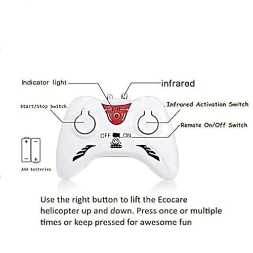 Remote Control Helicopter with USB Chargeable Cable for Boy and Girl Children's - Pack of 1 (Red) view 7