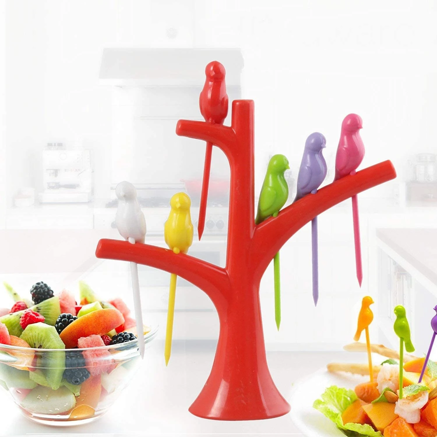 Fruit Fork Set - Plastic view 1