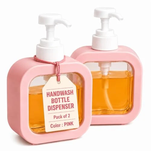 Soap Dispenser - Pack of 2, Pink, Plastic view 1