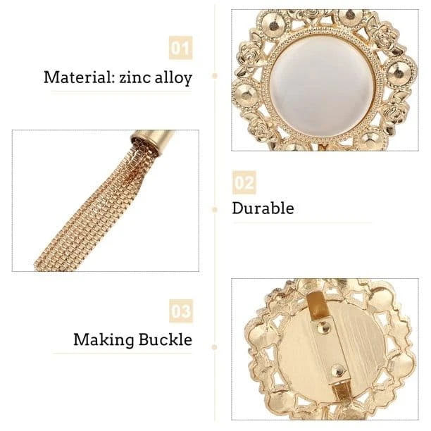 ​divine Craft Metal Tassel Turn-Lock Handbags, - Pack of 1, Gold view 6