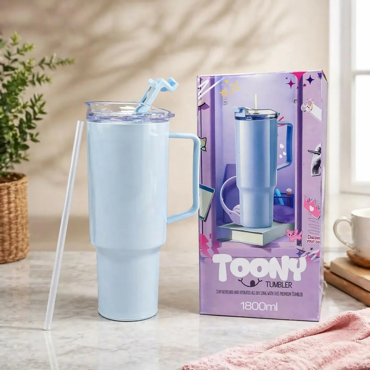 1800 ML Toony Tumbler Straw Large - 1800 ML view 1