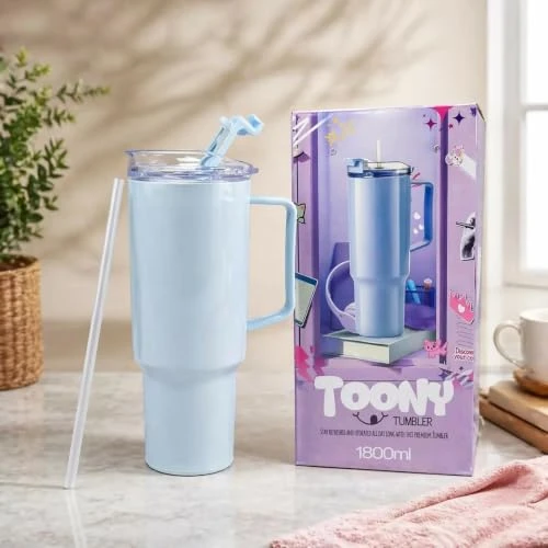 1800 ML Toony Tumbler Straw Large - 1800 ML view 2