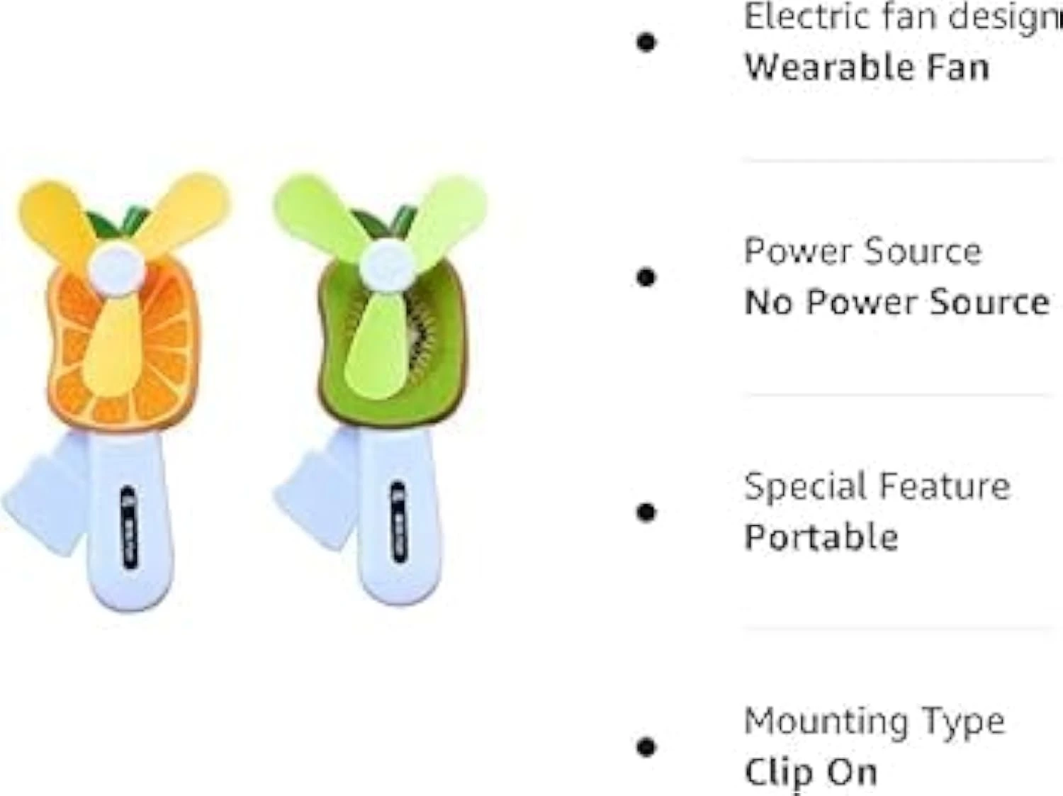Manual Hand Press Fruit Fan Toy view 4