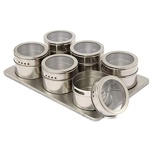 Storage Container - 6 Pcs, Stainless Steel view 2