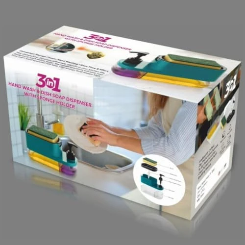 Soap Dispenser - Pack of 1, Plastic, 3 in 1 view 7