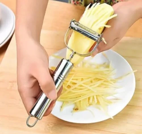 Kitchen Peeler - Silver, 2 in 1, Stainless Steel view 7