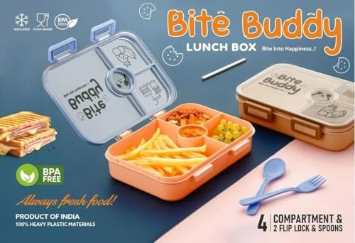 Bite Buddy Lunch Box Leakproof Multicolor - Multicolor view 3