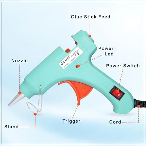 20W Glue Gun 7MM Glue Sticks view 2