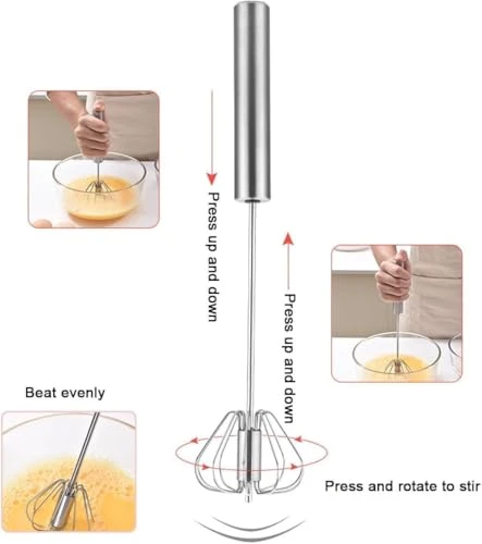 Manual Hand Blender - Silver, Stainless Steel view 6