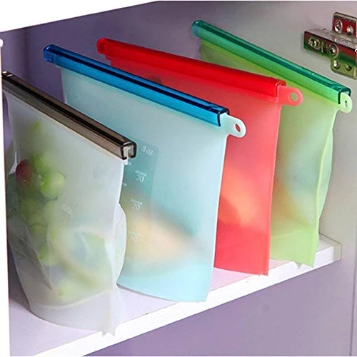 Reusable Silicone Food Storage Bags – - 1000ml, 3 Pcs, Silicone view 2