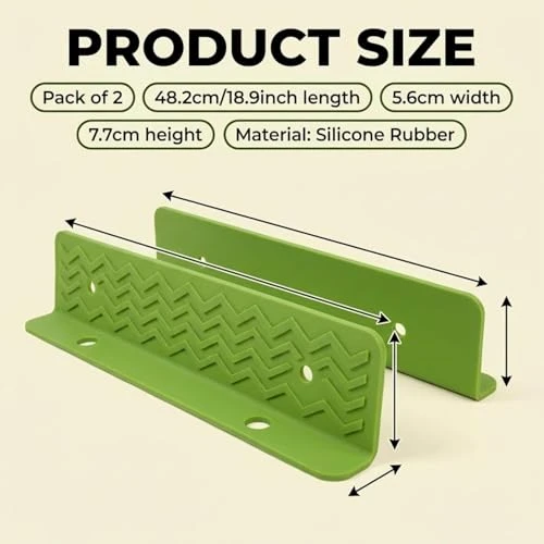 2PCS X 48CM Silicone Sink Splash - 2pcs, Silicone, Waterproof view 3