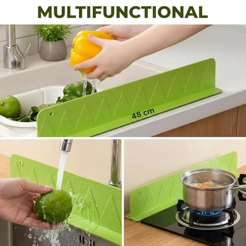 2PCS X 48CM Silicone Sink Splash - 2pcs, Silicone, Waterproof view 4