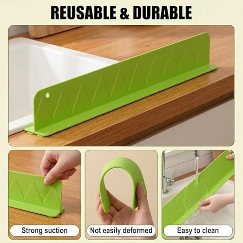2PCS X 48CM Silicone Sink Splash - 2pcs, Silicone, Waterproof view 8
