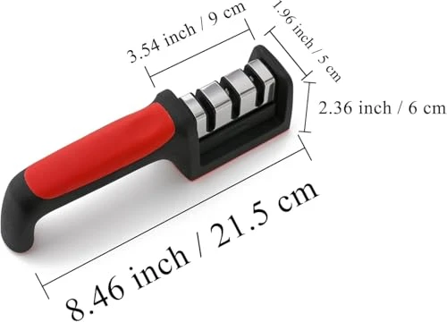 Manual Knife Sharpener Tool 3-Stage System - Pack of 2 view 6