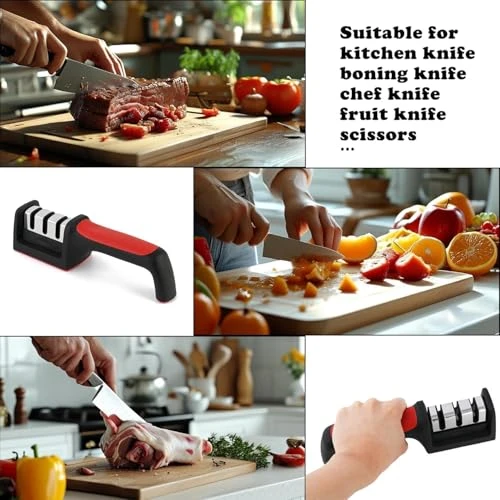 Manual Knife Sharpener Tool 3-Stage System - Pack of 2 view 7