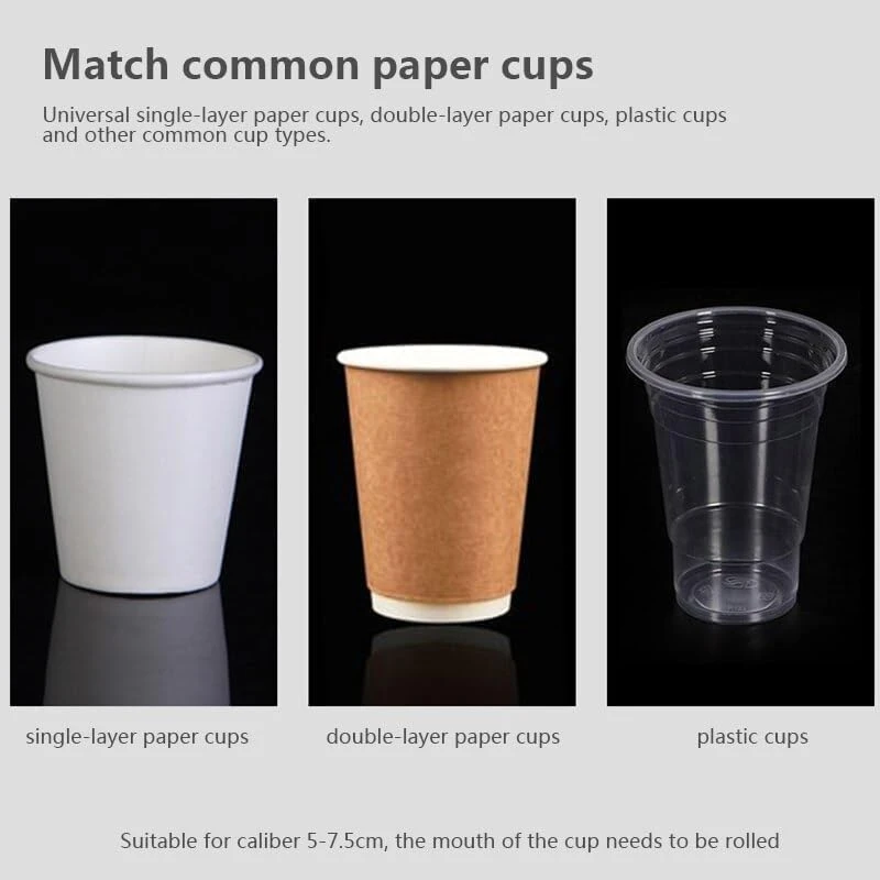 Self Adhesive Paper Cup Glass Dispenser - Self Adhesive, Plastic view 2