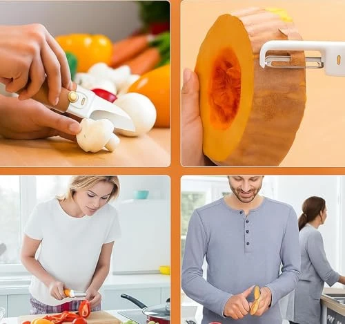 Kitchen Peeler - 2 in 1, Stainless Steel, Portable view 6