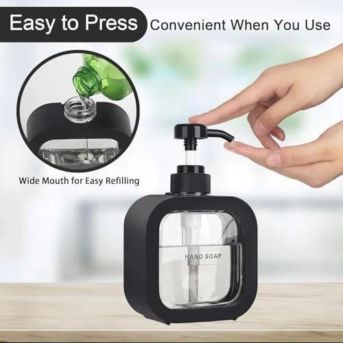 Soap Dispenser - Black, Plastic view 3