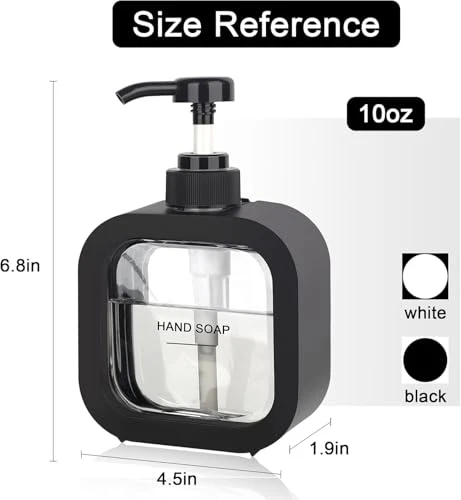 Soap Dispenser - Black, Plastic view 7