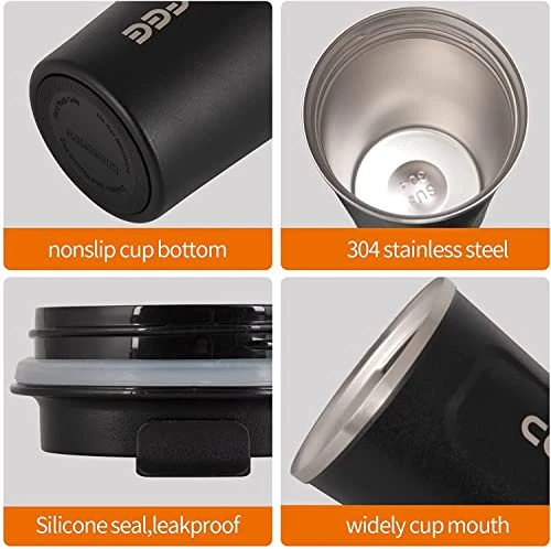 Stainless Steel Vacuum Insulated Coffee Mug - 510ml, Stainless Steel, Leak Proof view 5