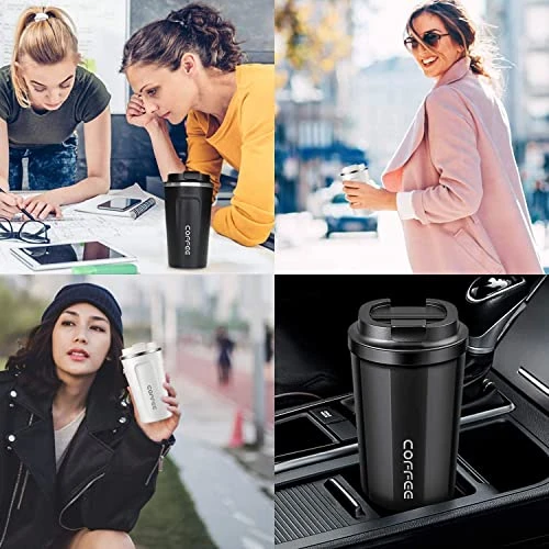Stainless Steel Vacuum Insulated Coffee Mug - 510ml, Stainless Steel, Leak Proof view 7