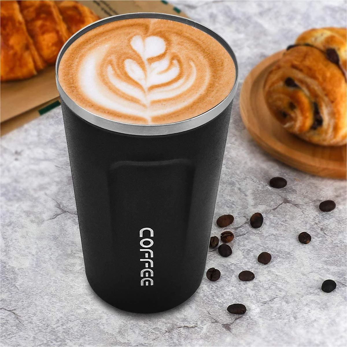 Stainless Steel Vacuum Insulated Coffee Mug - 510ml, Stainless Steel, Leak Proof view 8