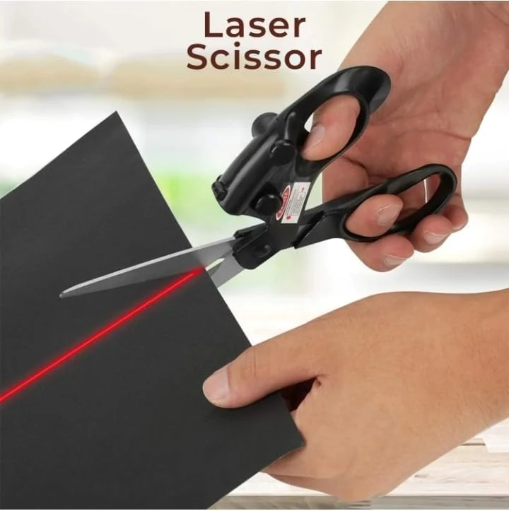Professional Laser Guided Scissors, Precision Straight - Black view 4