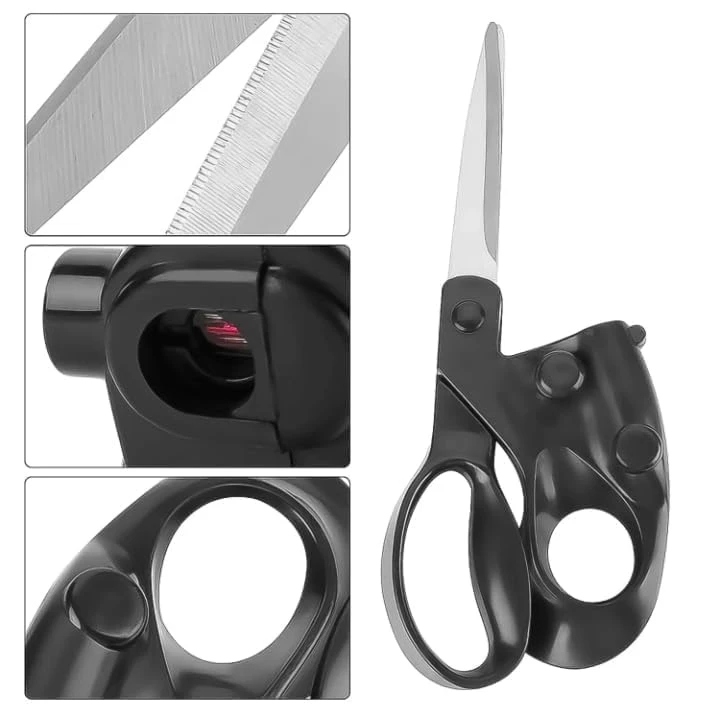 Professional Laser Guided Scissors, Precision Straight - Black view 5