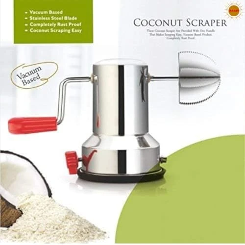 Coconut Scraper - Silver, Stainless Steel view 2