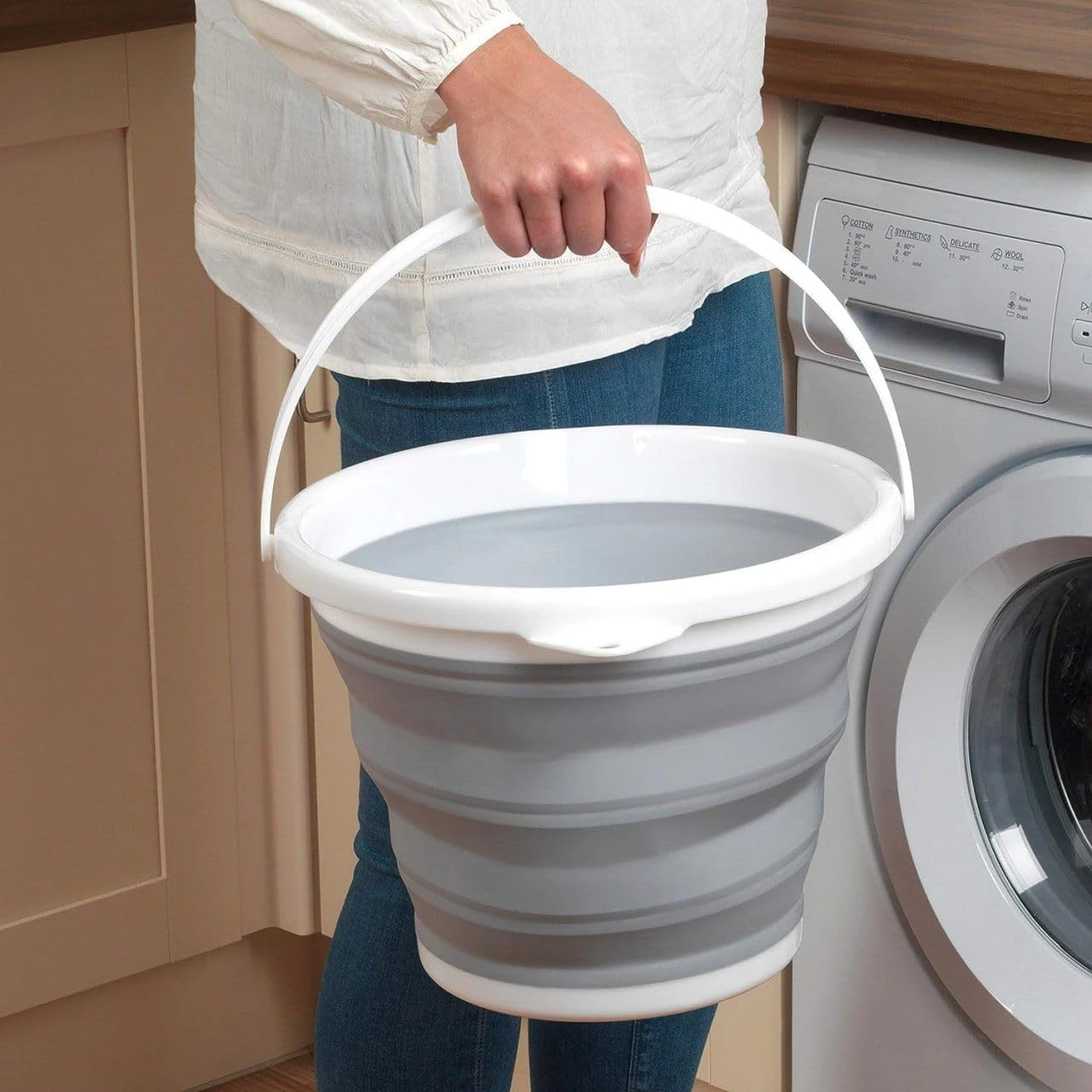 Foldable Bucket - 5 L, Portable, Foldable view 1