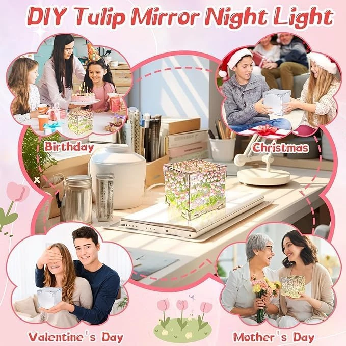 Infinity Mirror LED Lamp view 3
