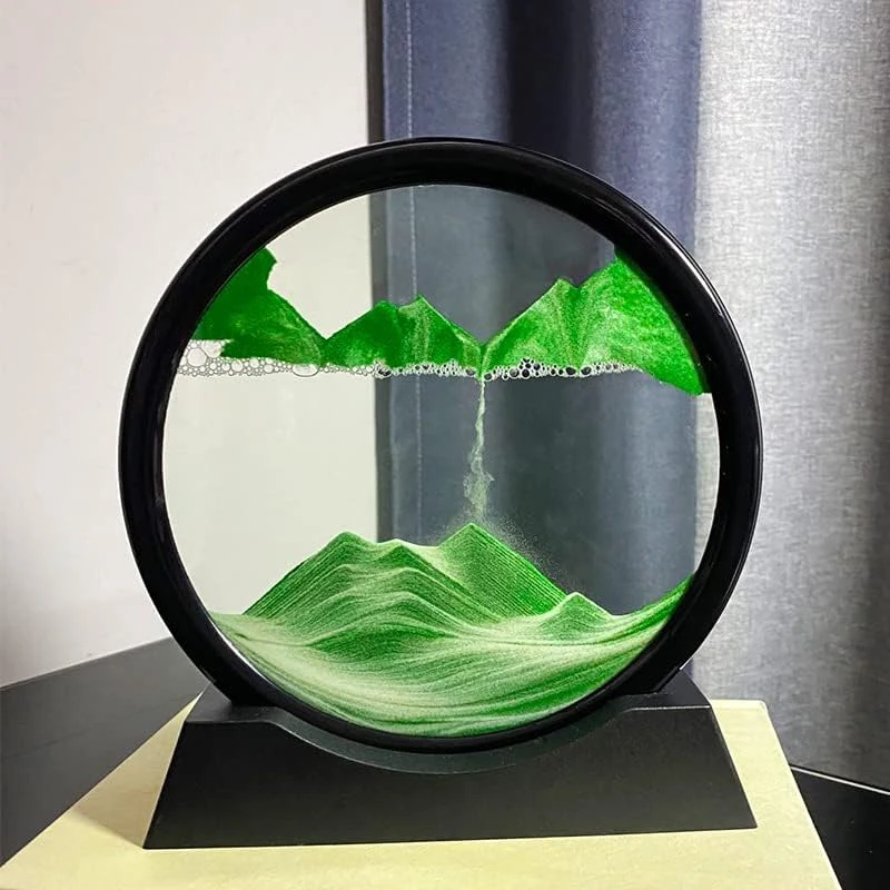 Moving Sand Art Frame - Green view 2